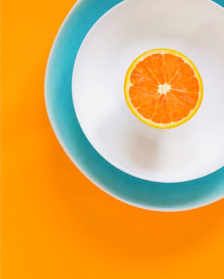 orange in bowl image